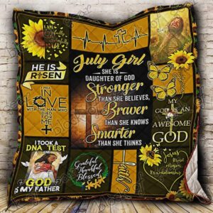 July Girl Daughter Of God Quilt Psl637M7  Quilt